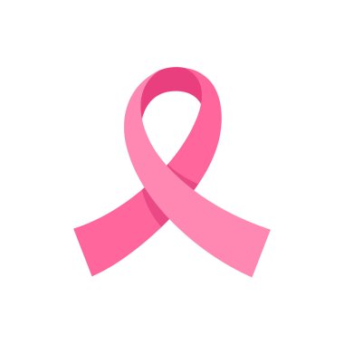 crossed pink ribbon symbol of world cancer day