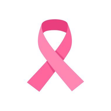 crossed pink ribbon symbol of world cancer day
