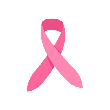 crossed pink ribbon symbol of world cancer day
