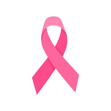 crossed pink ribbon symbol of world cancer day