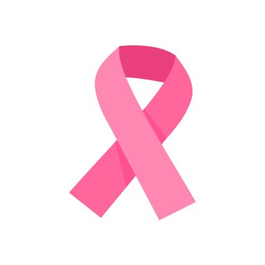 crossed pink ribbon symbol of world cancer day