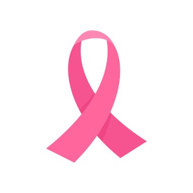 crossed pink ribbon symbol of world cancer day
