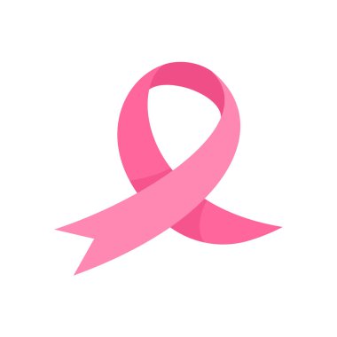 crossed pink ribbon symbol of world cancer day