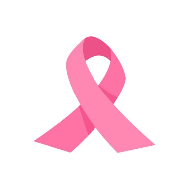 crossed pink ribbon symbol of world cancer day