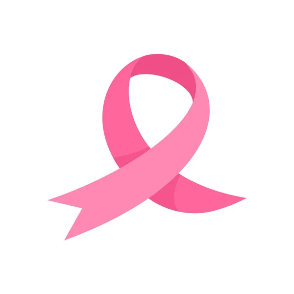 Crossed Pink Ribbon Symbol World Cancer Day — Stockový vektor