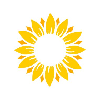 Yellow sunflowers bloom in spring. for decorating welcome sign