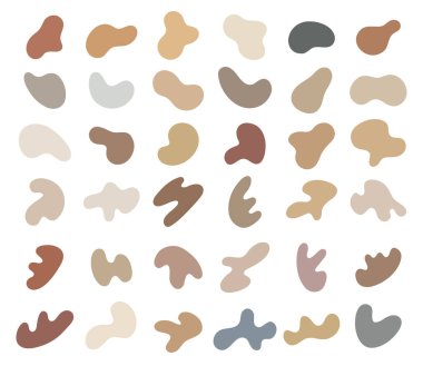 Abstract shapes. free form liquid for decorating greeting cards