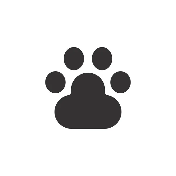 Dog Cat Paws Sharp Claws Cute Animal Footprints — Stockvektor