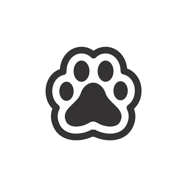 Dog Cat Paws Sharp Claws Cute Animal Footprints —  Vetores de Stock