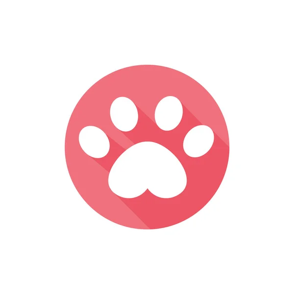 Dog Cat Paws Sharp Claws Cute Animal Footprints — Wektor stockowy