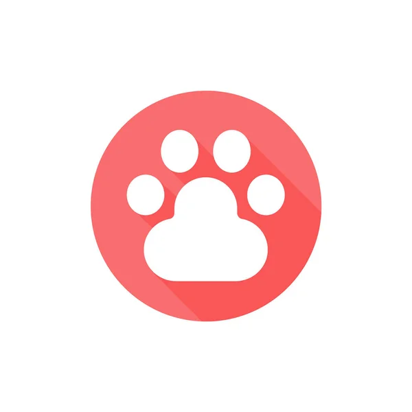 Dog Cat Paws Sharp Claws Cute Animal Footprints — 스톡 벡터