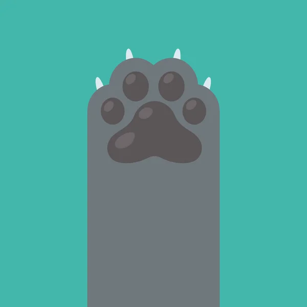 Dog Cat Paws Sharp Claws Cute Animal Footprints — Wektor stockowy