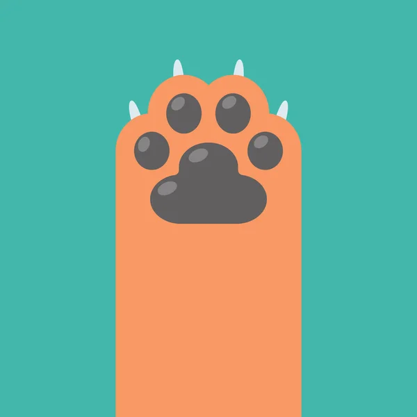 Dog Cat Paws Sharp Claws Cute Animal Footprints — Wektor stockowy