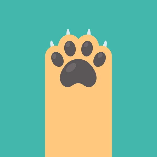 Dog Cat Paws Sharp Claws Cute Animal Footprints — Wektor stockowy