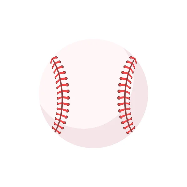 Beisebol Couro Com Costuras Costuradas Vermelhas Torneios Softball Populares —  Vetores de Stock