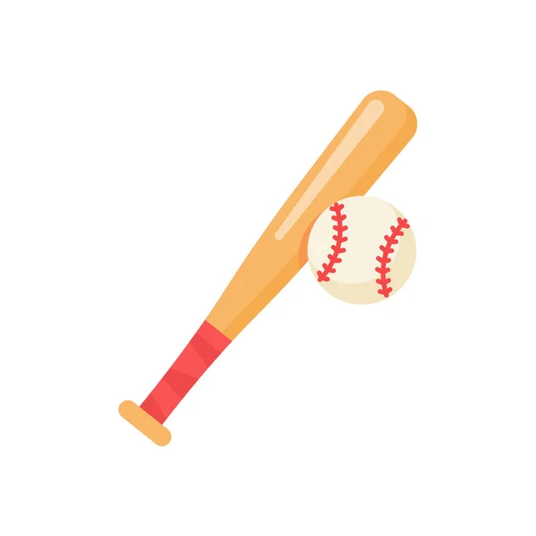 棒球棍在体育赛事中用来击球的 — 图库矢量图片