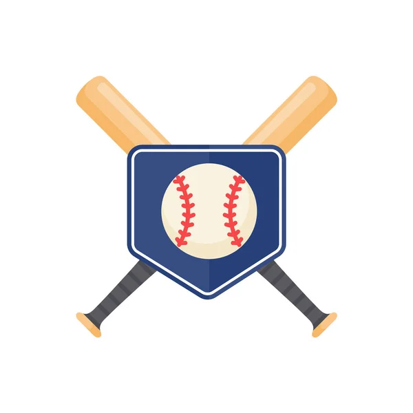 Baseballschläger Werden Bei Sportveranstaltungen Verwendet Basebälle Treffen — Stockvektor
