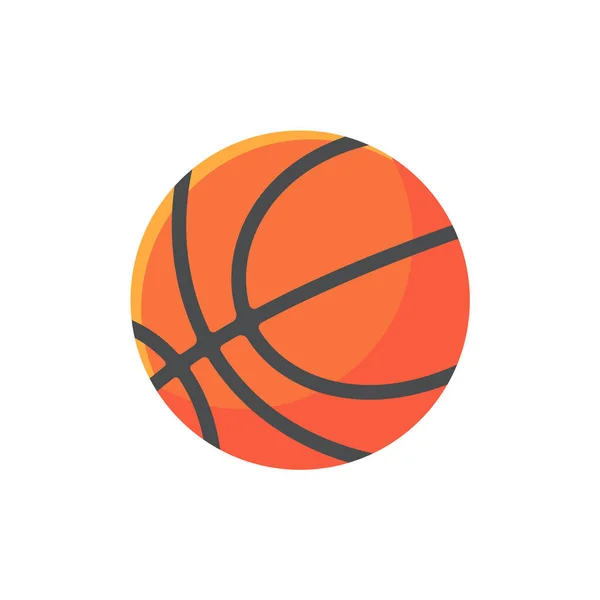 バスケットボール人気のスポーツと運動勝つために輪にボールを投げることによって再生 — ストックベクタ