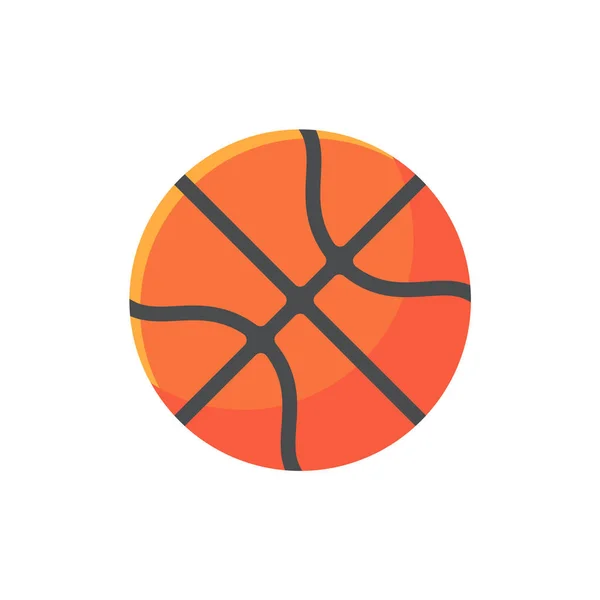 バスケットボール人気のスポーツと運動勝つために輪にボールを投げることによって再生 — ストックベクタ