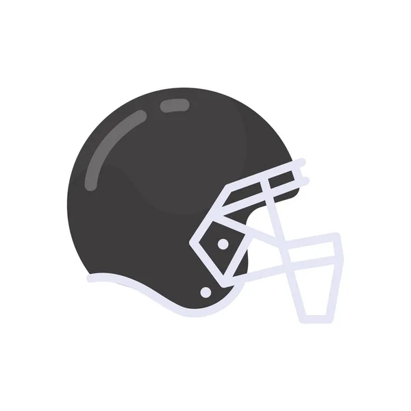 Rugby Helmet Protect American Football Players — Stock Vector