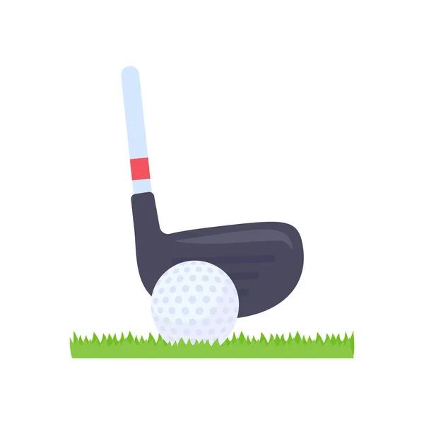 Golfütő Labdák Sporteseményekhez — Stock Vector