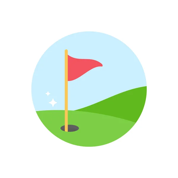 Clubes Golfe Bolas Para Eventos Esportivos Grama —  Vetores de Stock