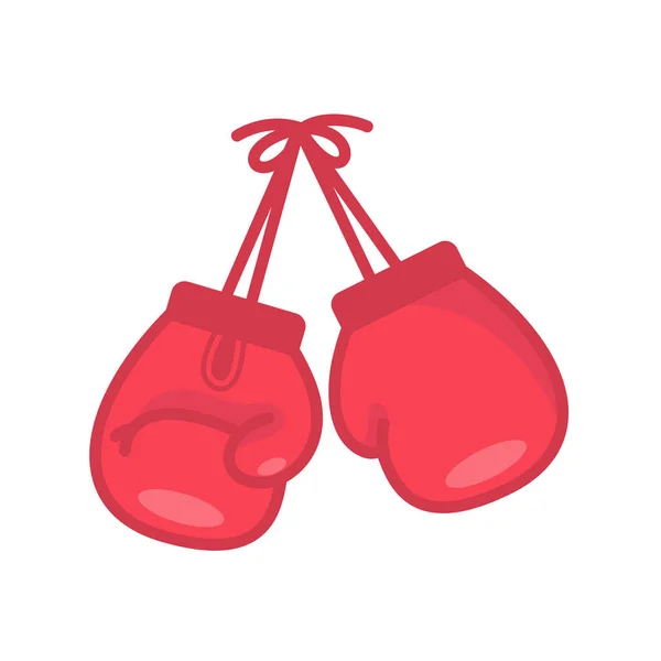 Guantes Boxeo Lucha Contra Competencia Deportiva — Vector de stock