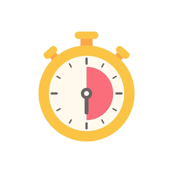 Ürün Tanıtım Takvimi Için Hatırlatma Zamanını Ayarlamak Için Kronometre — Stok Vektör