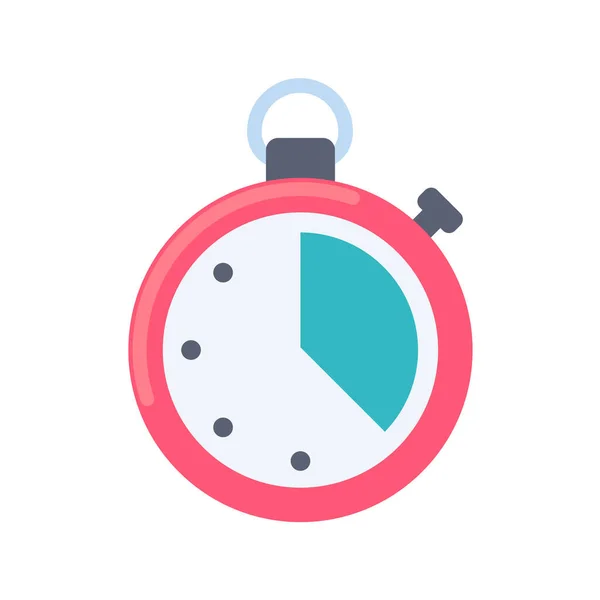 Ürün Tanıtım Takvimi Için Hatırlatma Zamanını Ayarlamak Için Kronometre — Stok Vektör