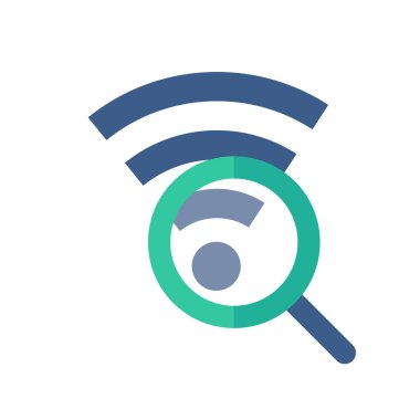 İnternette arama yapmak için bir büyüteç.