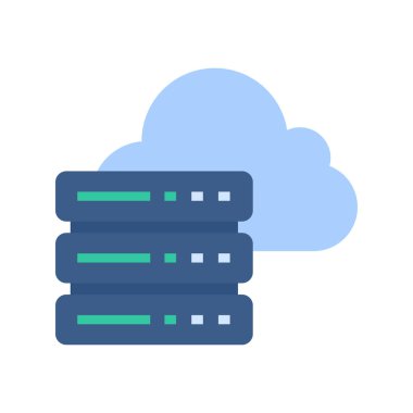 Veri merkezi sunucuları. Buluttaki büyük verilere bağlanılıyor. büyük miktarda veri depolama