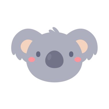 Çizgi film koalası çocuklar için sevimli evcil hayvanlar..