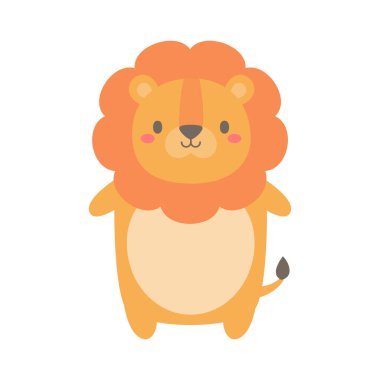 Dekorasyon çizelgesi için sevimli vahşi hayvan karikatürü metin çerçevesi