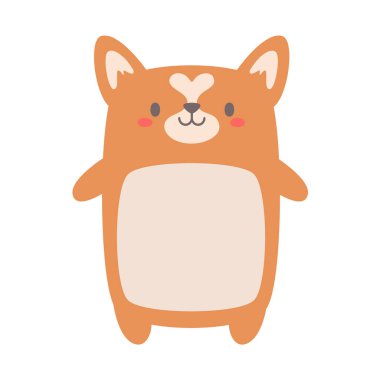 Çizgi film evcil hayvan metni çocuklar için sevimli köpek ve kedi çerçevesi