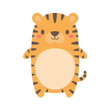 Dekorasyon çizelgesi için sevimli vahşi hayvan karikatürü metin çerçevesi