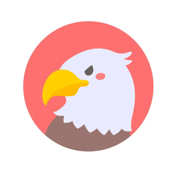 Pájaro Dibujos Animados Icono Aves Corral Zoológico Para Decoración Niños — Vector de stock