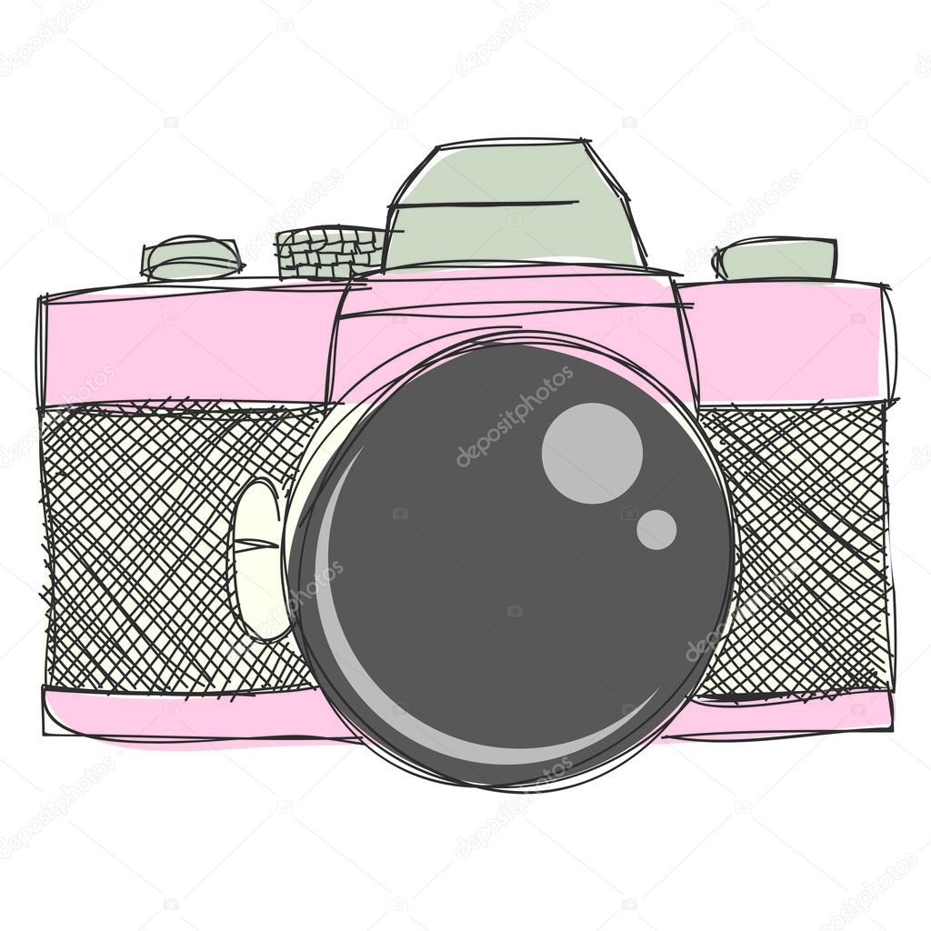 Hand drawn Camera Clipart and Vector Files