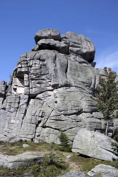 Karkonosze kayalar grup — Stok fotoğraf