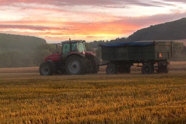 Tractor in field — Stock Photo, Image