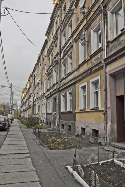 Eski townhouses — Stok fotoğraf