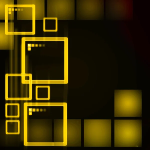 抽象的なハイテク黄色背景 — ストック写真
