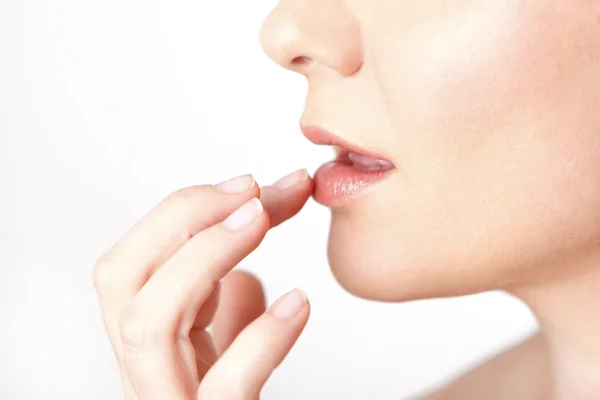 Lips of a young woman — Stock Photo, Image