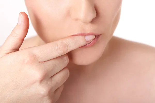 Los labios de una mujer joven —  Fotos de Stock