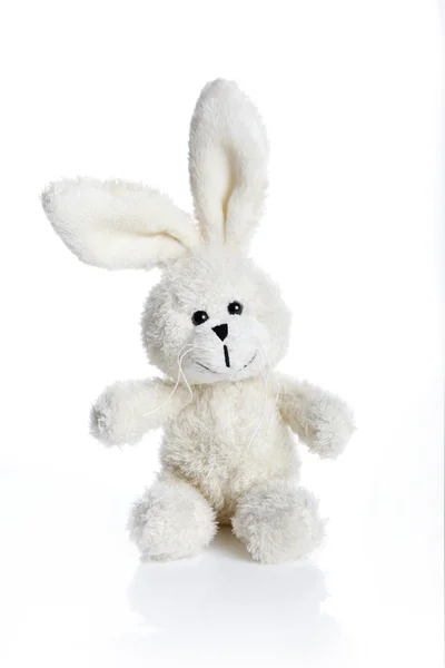 Sitting stuffed bunny — Stock Photo, Image