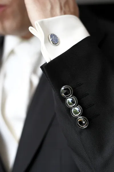 Cufflinks groom — Stock Photo, Image