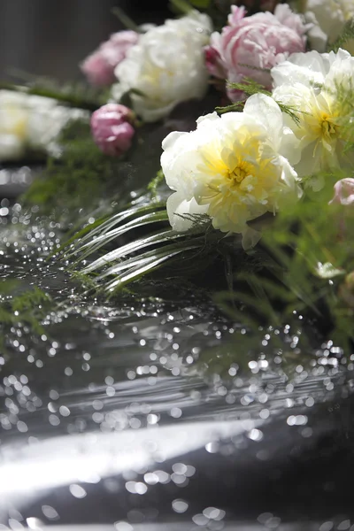 Peonies in the Rain — Stock Photo, Image