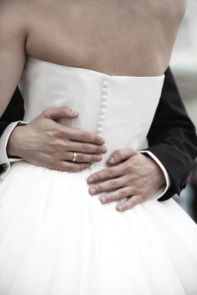 Groom holds the bride — Stock Photo, Image