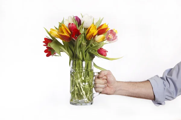 Maatregel vol met bloemen — Stockfoto