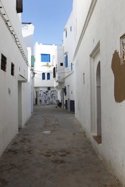 Gasse in assila, Marokko — Stockfoto