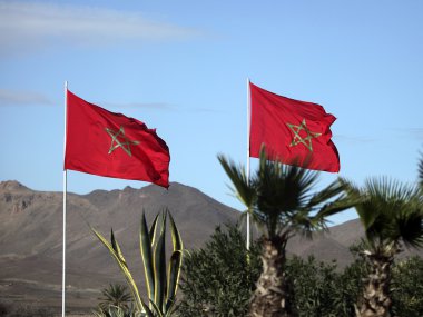 Moroccon flags  clipart